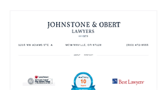 Desktop Screenshot of johnstone-law.com