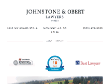 Tablet Screenshot of johnstone-law.com